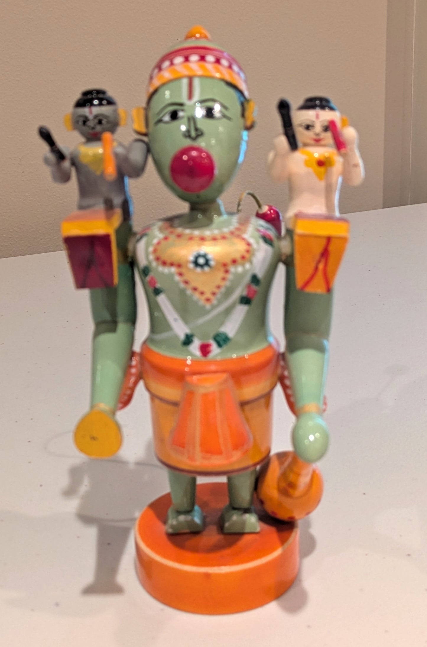 Hanuman with Ram and Lakshman