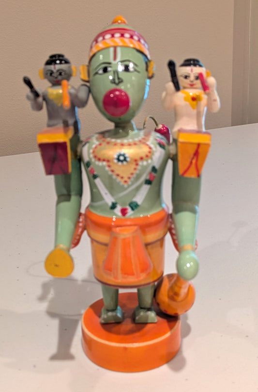 Hanuman with Ram and Lakshman