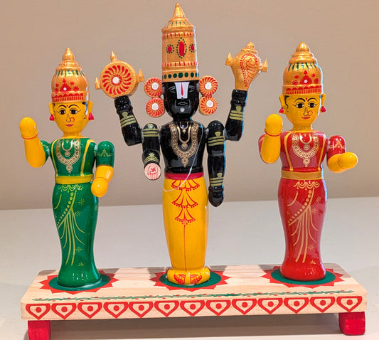 Balaji with his 2 divine consorts