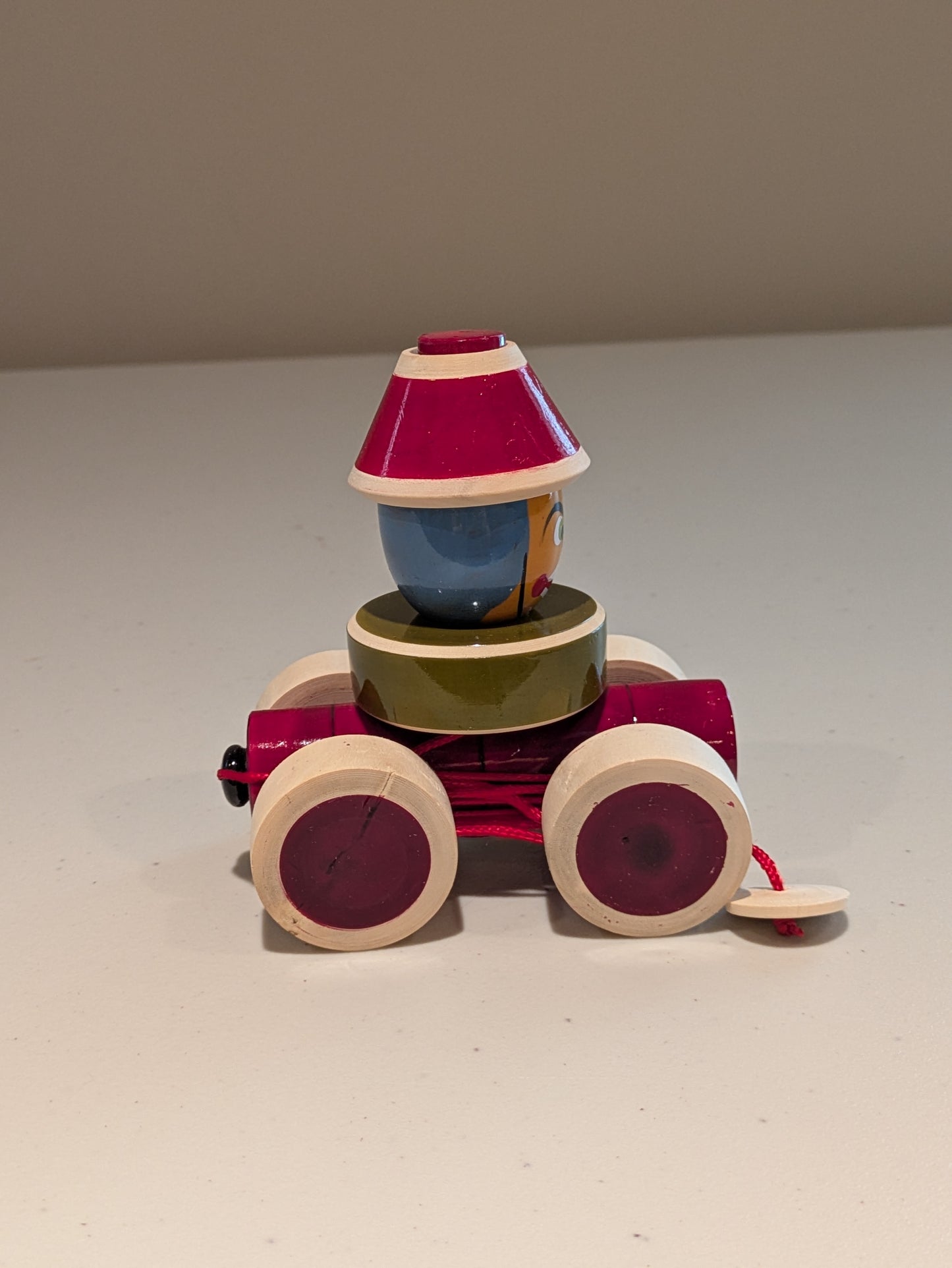 Clown Car Stacking Pull Toy