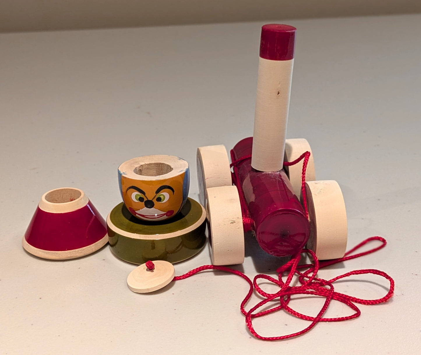 Clown Car Stacking Pull Toy