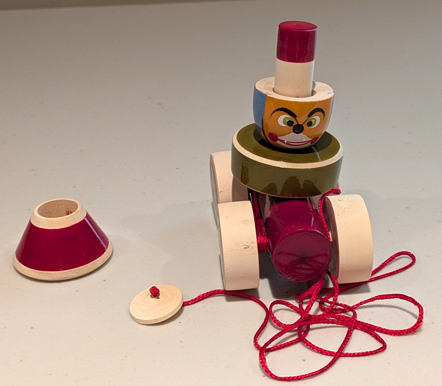 Clown Car Stacking Pull Toy