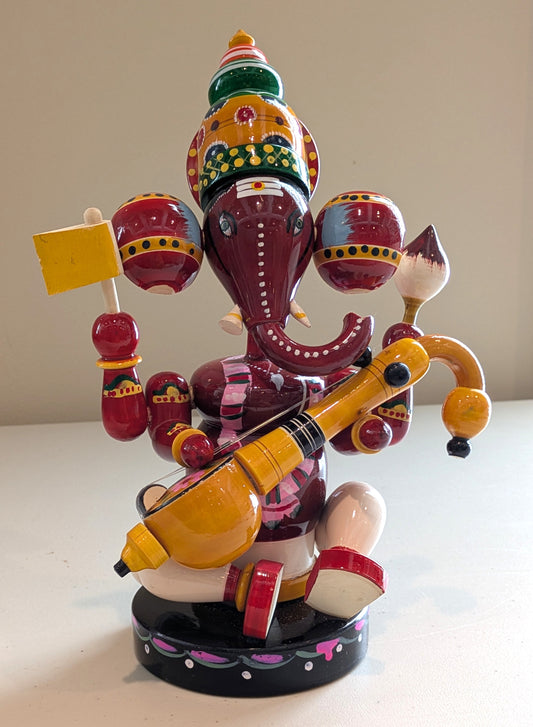 Musical Ganesha with Veena