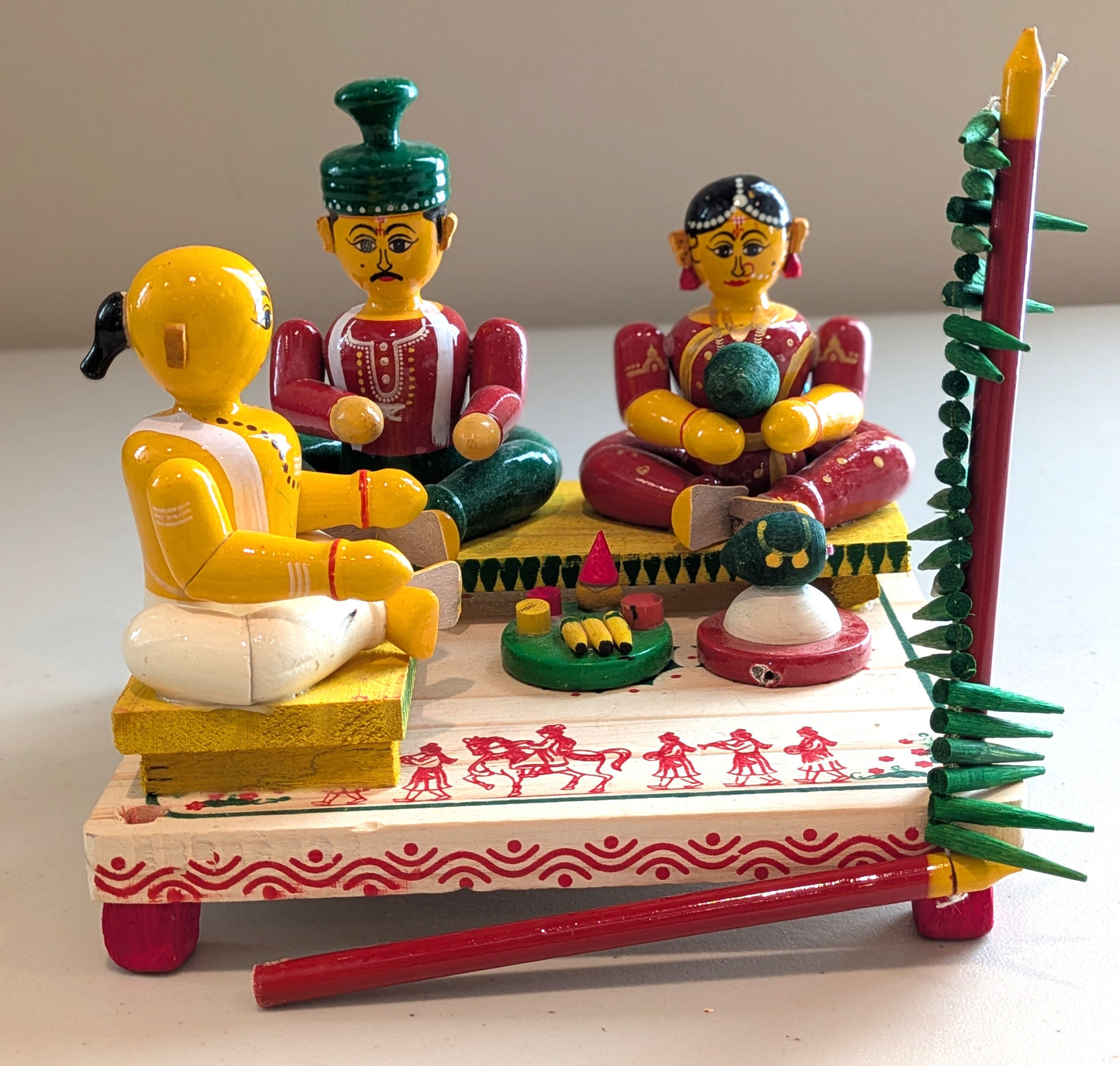 Marriage Set with Priest on Mandapam