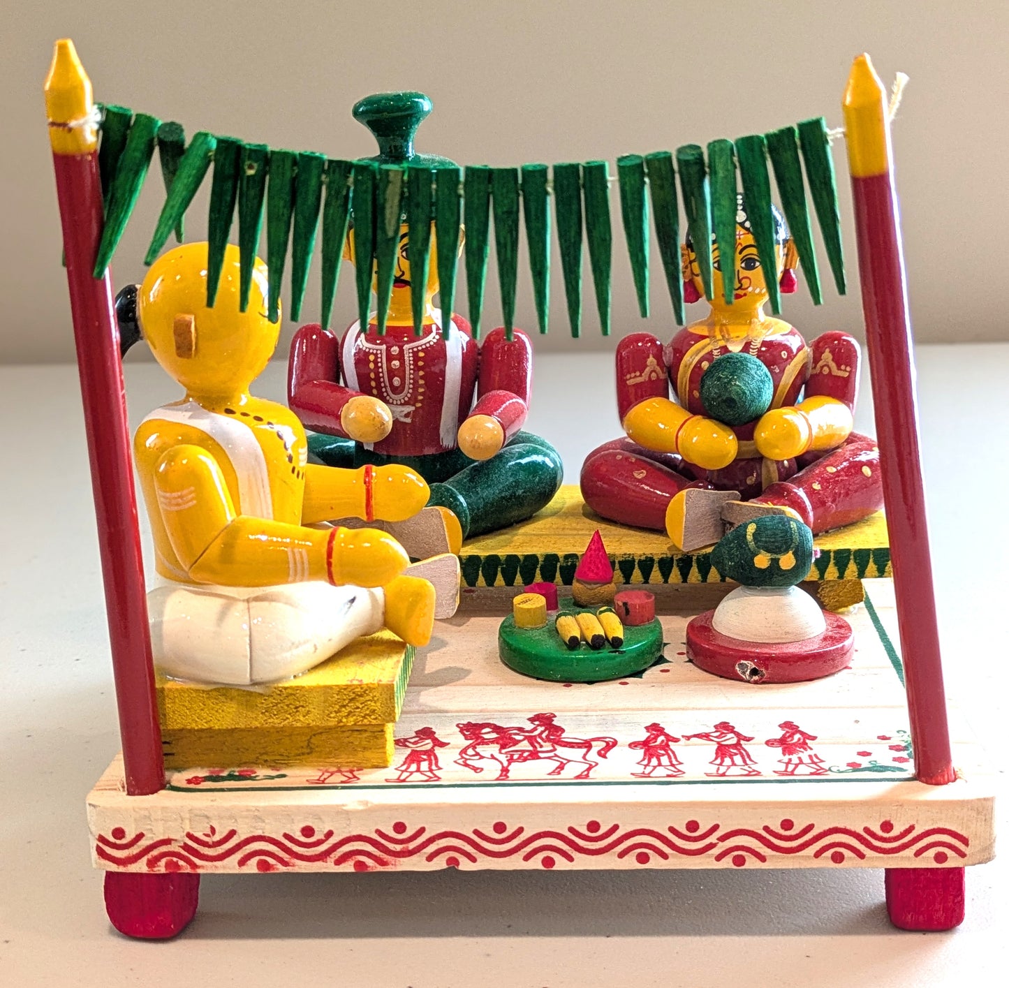 Marriage Set with Priest on Mandapam