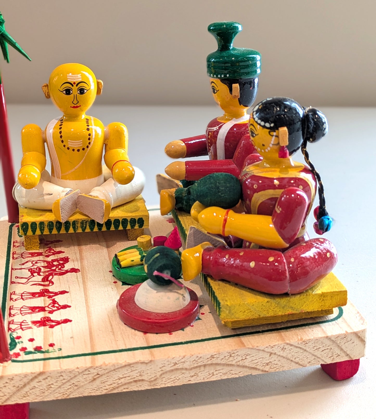Marriage Set with Priest on Mandapam