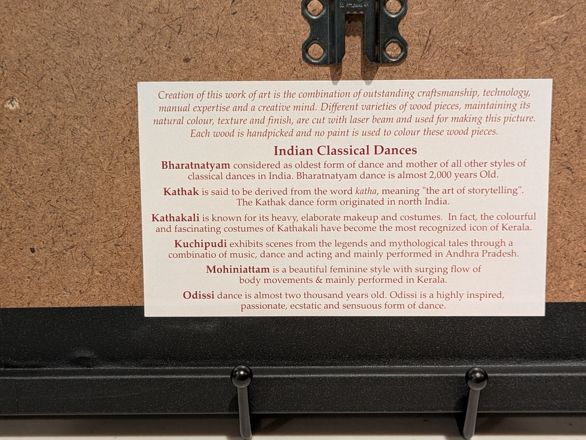 Indian Classical Dances — Wood Inlay Art